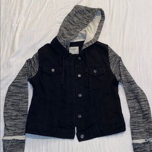Black and Grey Jean Jacket